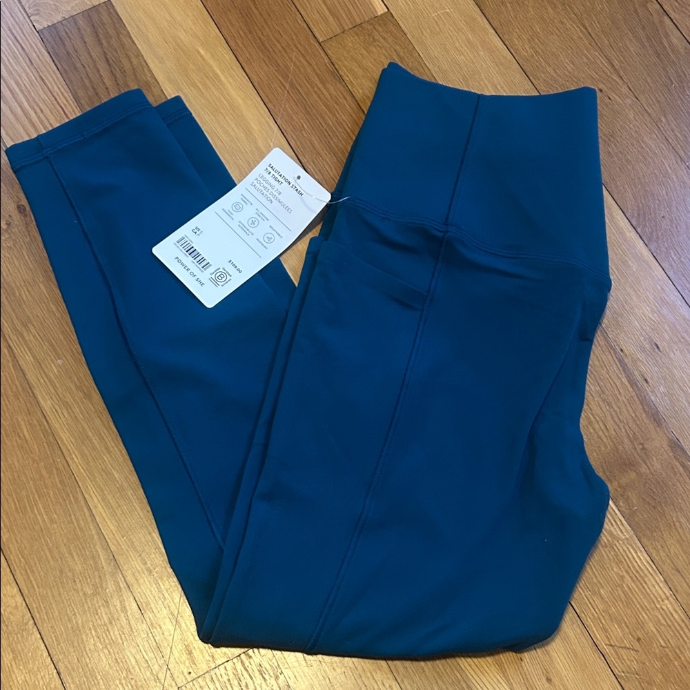 Athleta Salutation Stash 7/8 tight high rise pocket leggings S NWT